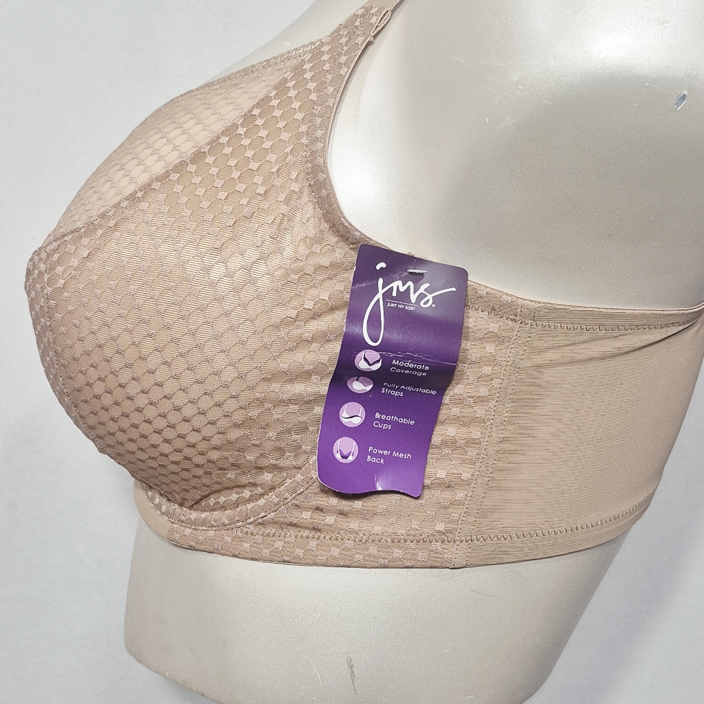 38c Just My Size Mj1205 1205 Perfect Shape Unlined T-Shirt Underwire Bra Beige — image 4 of 8